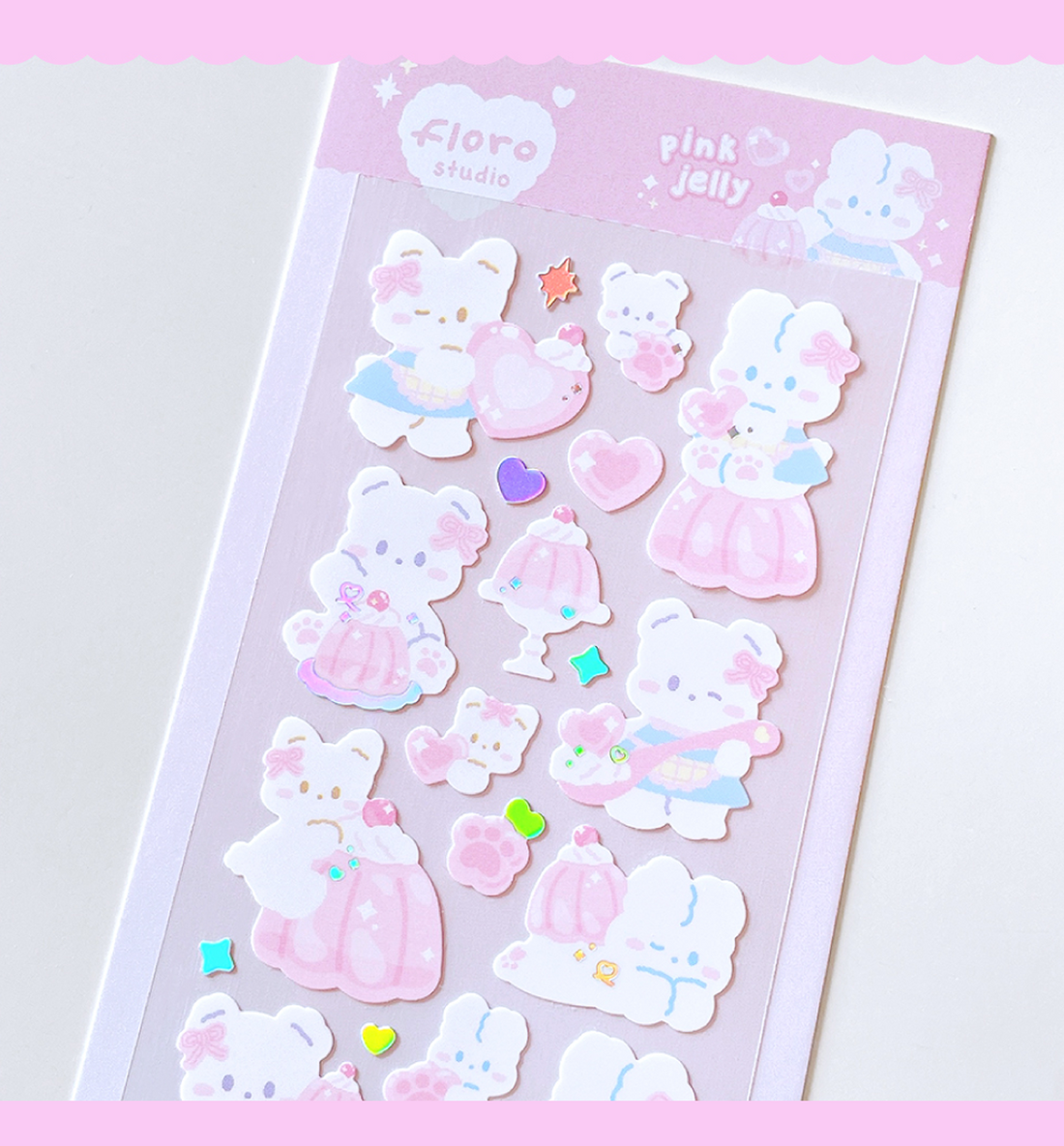 Pink Jelly Babies Seal Sticker