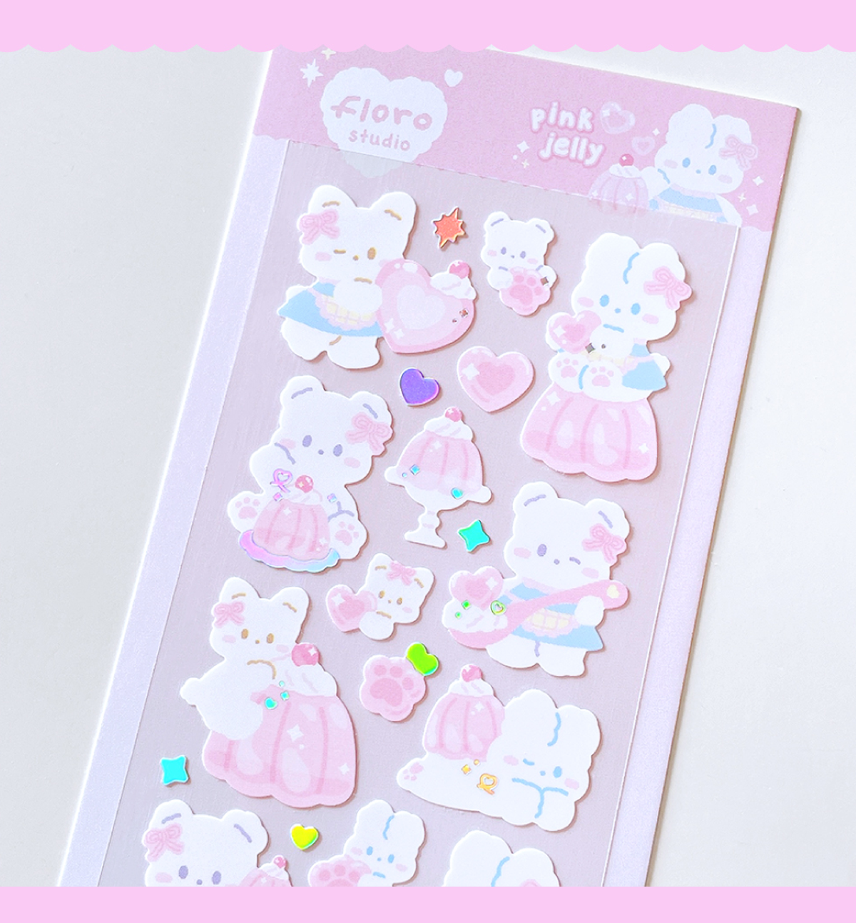 Pink Jelly Babies Seal Sticker