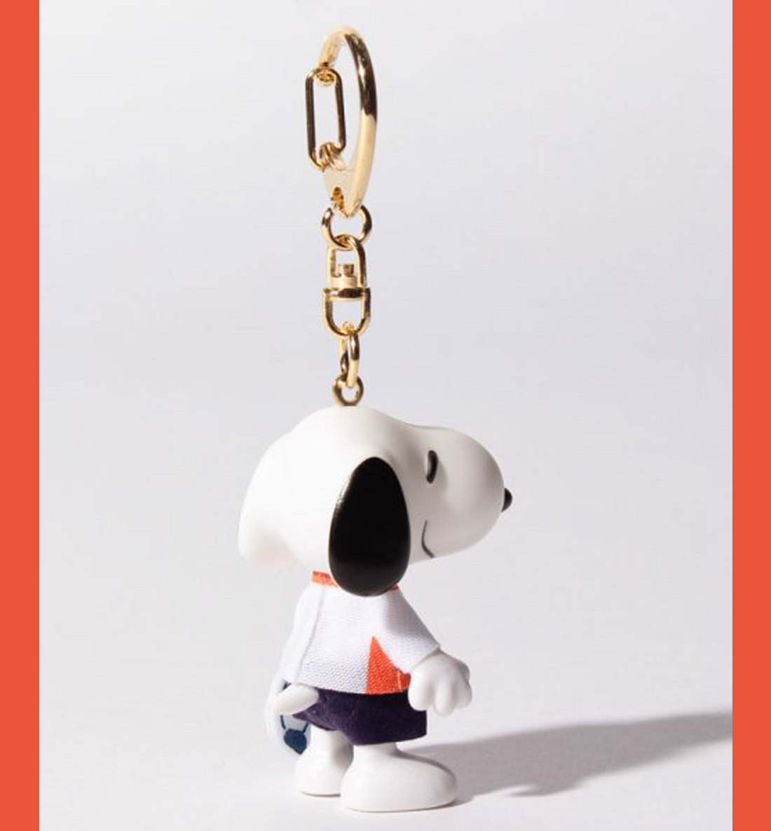 [JAPAN] Peanuts Costume Snoopy Keyring [Soccer Player-Limited Edition]