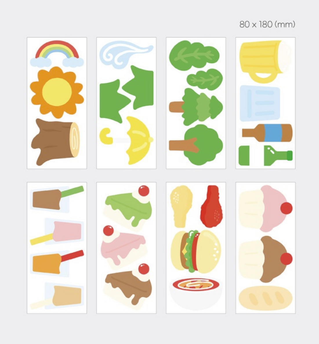 Paper Pack Food & Nature Sticker