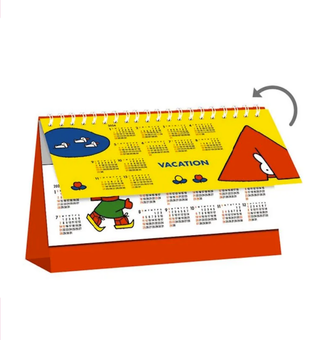 2024 Miffy Desk Calendar [Horizontal]