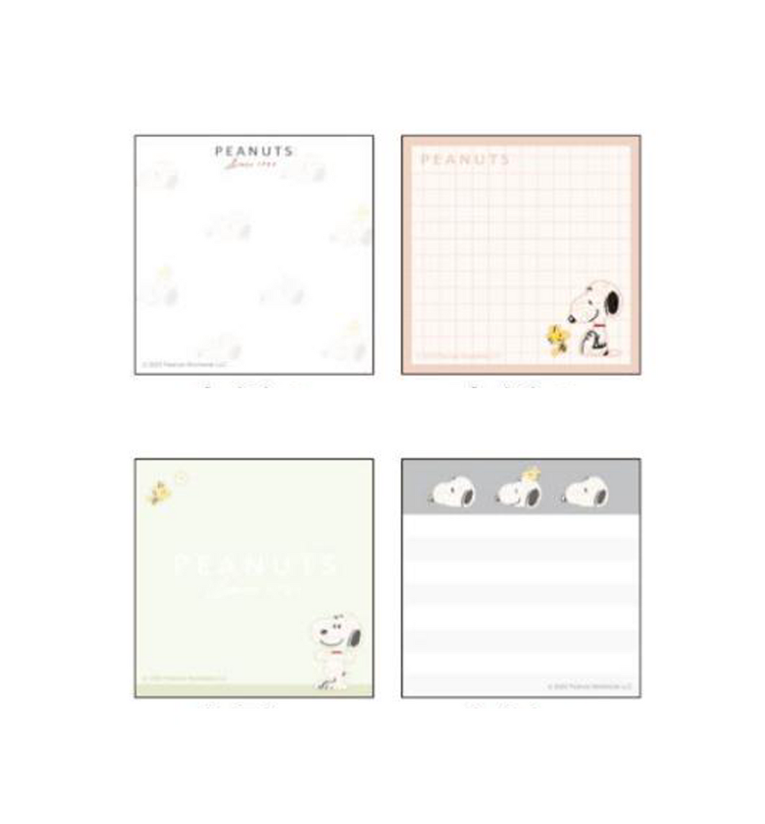 [JAPAN] Peanuts Snoopy Beige Memopad [200 sheets]