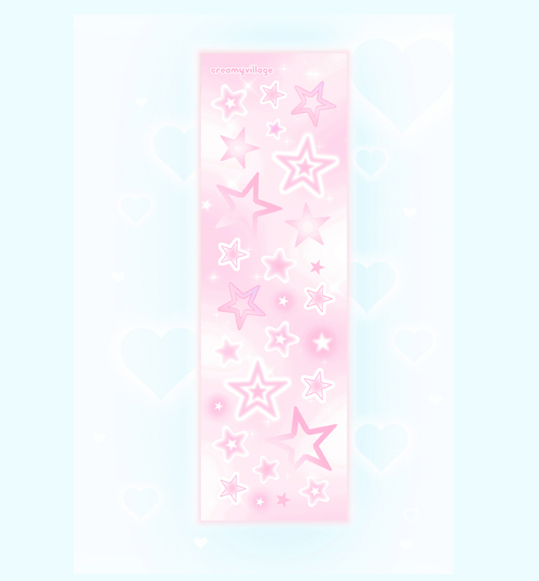 Shiny Kitsch Star Seal Sticker [Pink]