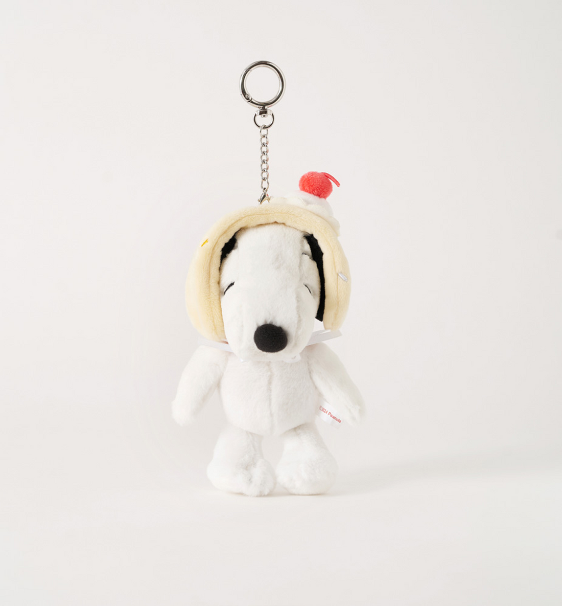 Peanuts Snoopy Vanilla Ice Cream Plush Keyring [16cm]