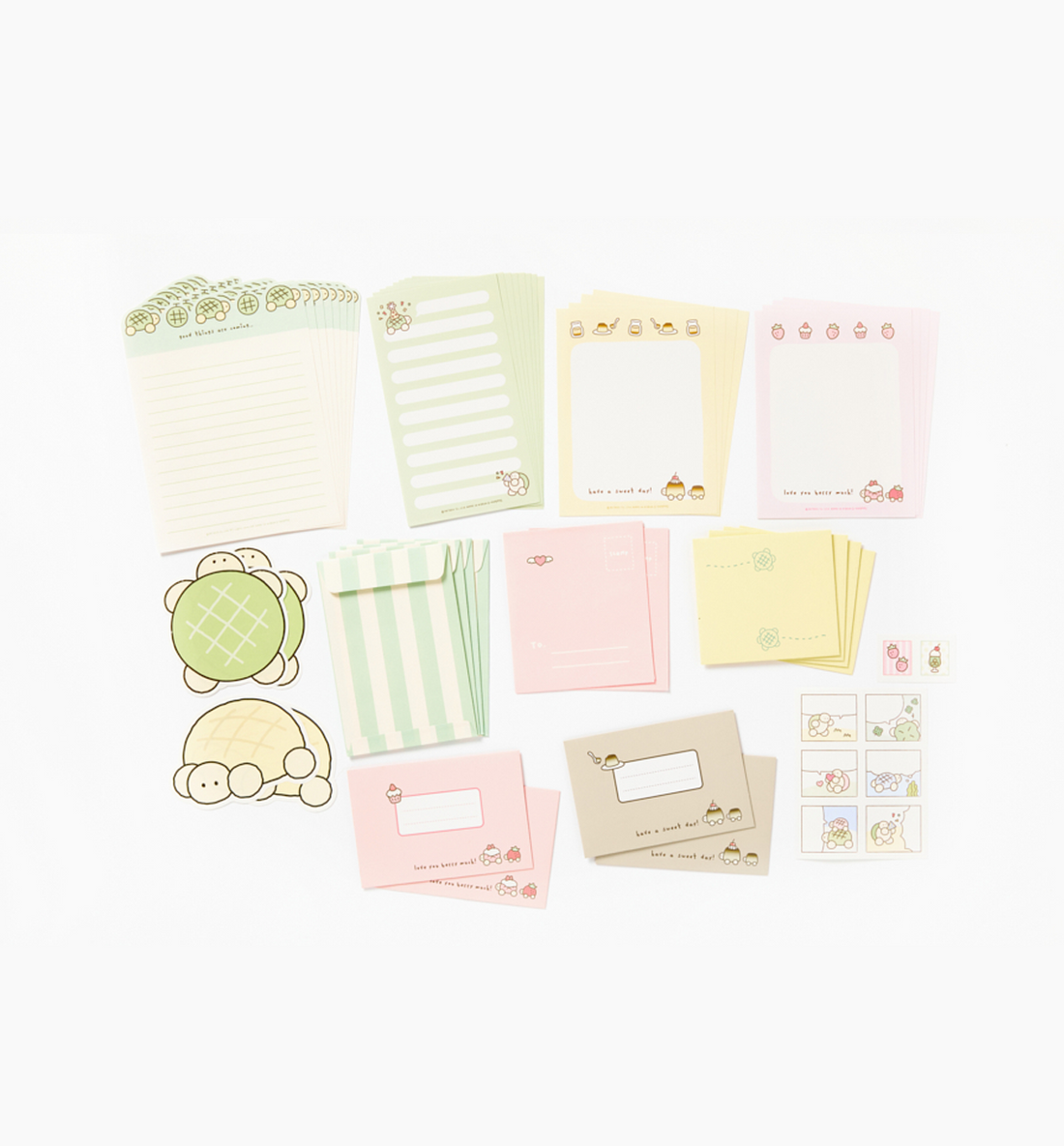 Cute Turtle Letters & Envelopes Set