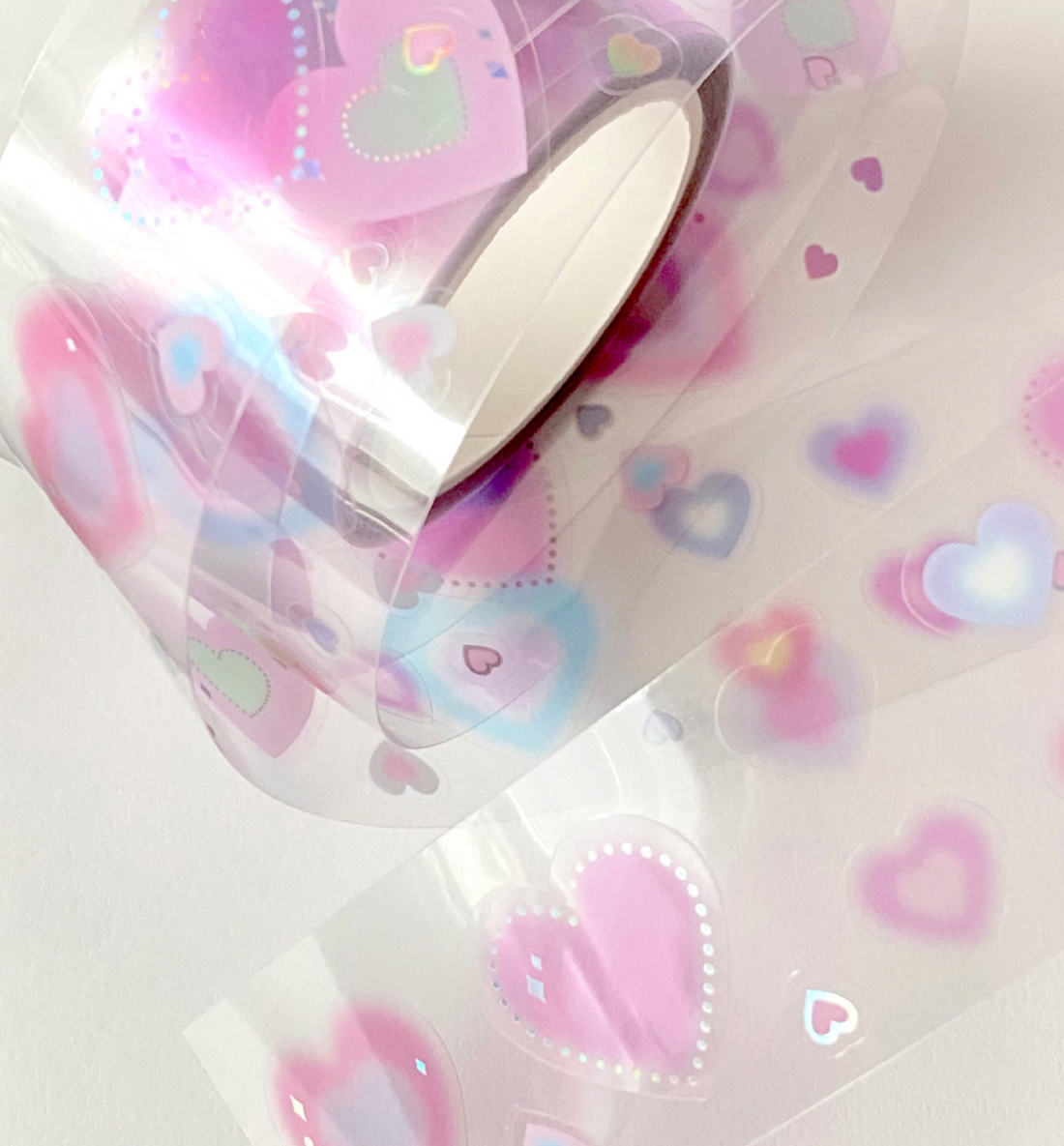 Shining Heart Kiss Cut Washi Tape