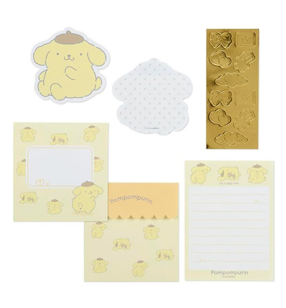 Sanrio Mini Letter Set [Pompompurin]