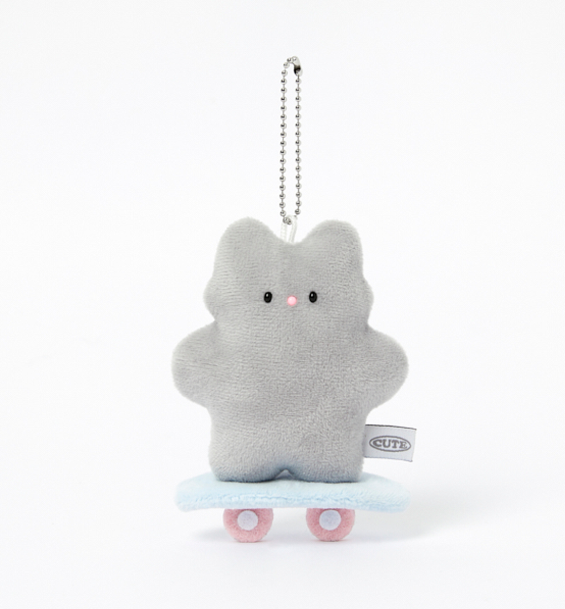 Skateboard Kitty Mini Keyring