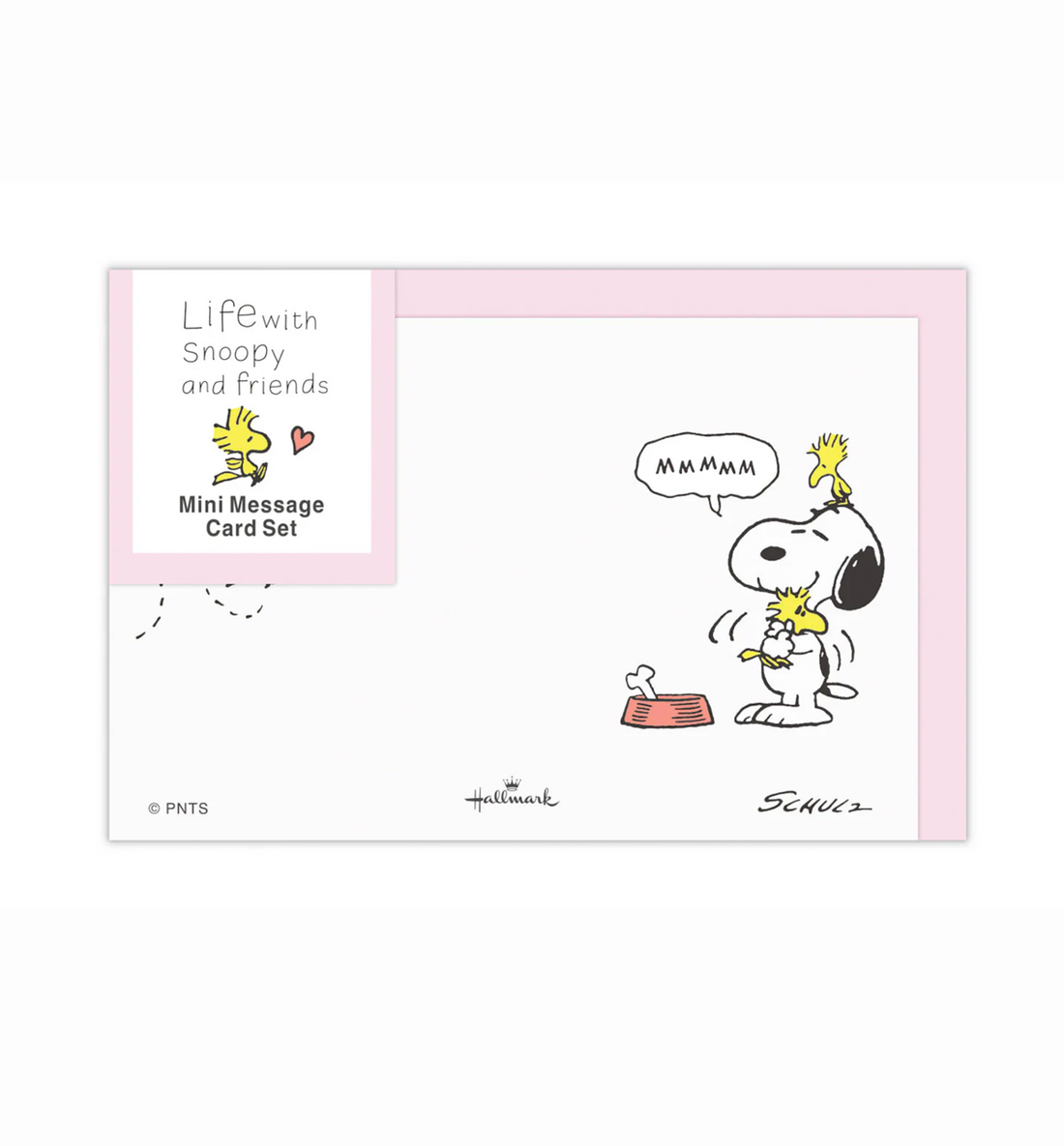 [JAPAN] Life With Snoopy & Friends Mini Message Card Set [Pink]