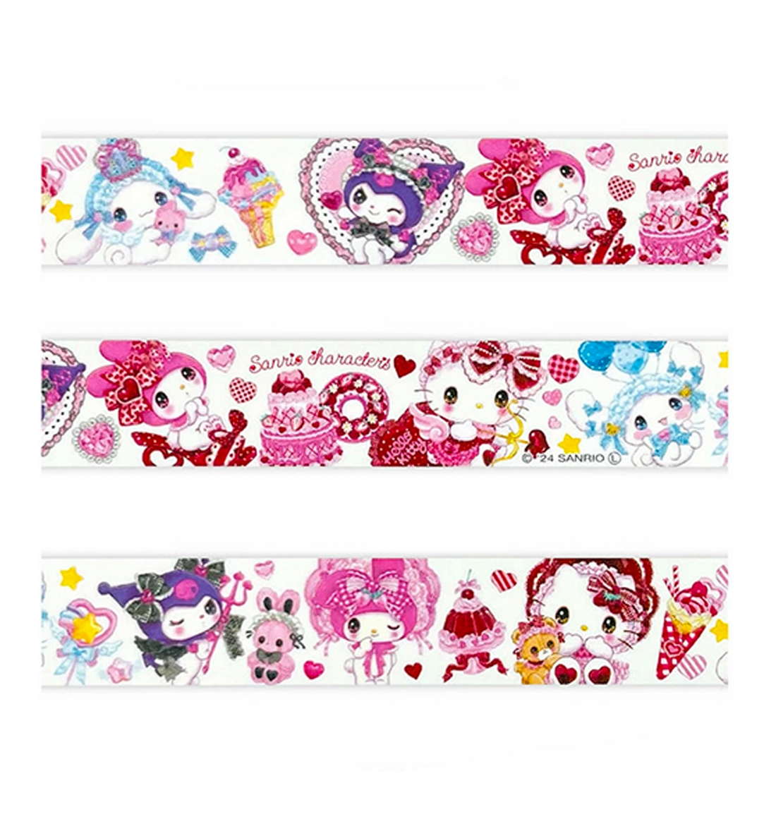 Sanrio × Amenomori Fumika Washi Tape [Characters/Lolita Sweetheart]