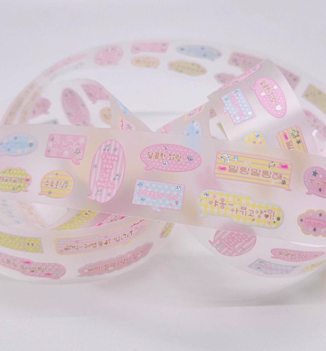 Classic Speech Bubble Kiss Cute Washi Tape