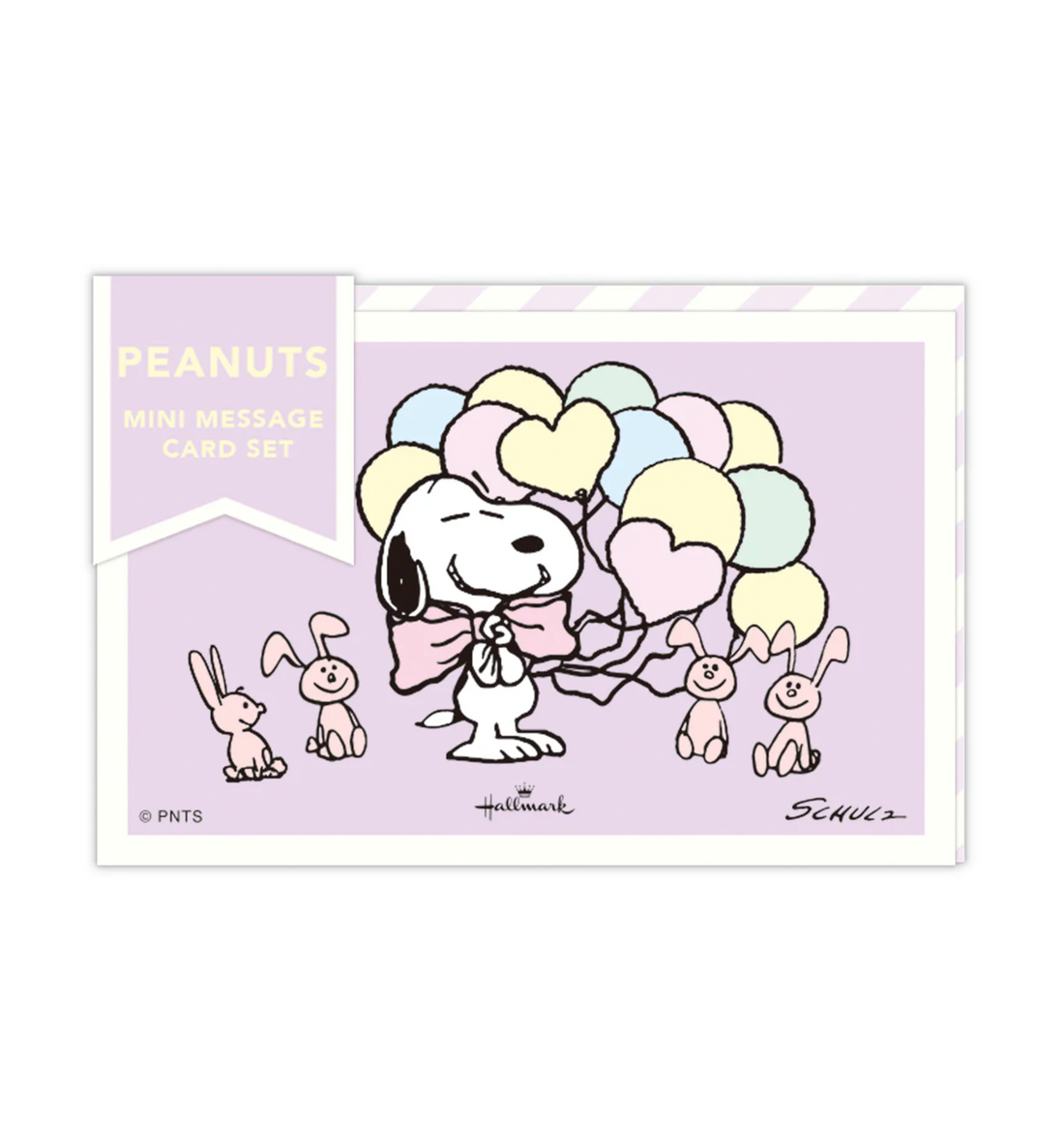 [JAPAN] Peanuts Snoopy Be Yourself Mini Message Card Set [Purple]