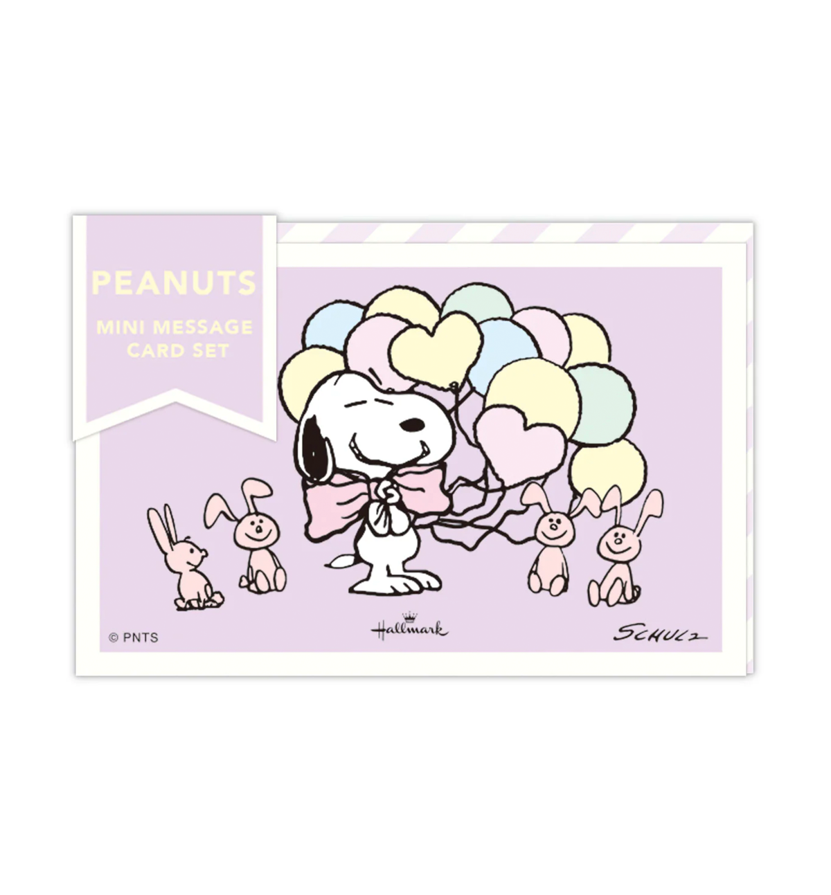 Peanuts Snoopy Be Yourself Mini Message Card Set [Purple]