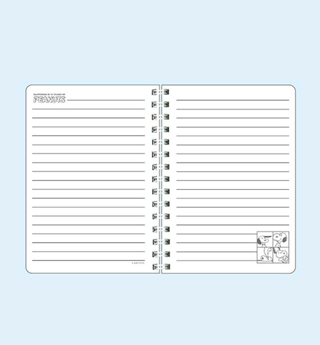 [JAPAN] Peanuts Snoopy A6 Ring Notebook [75 Years Of Peanuts]