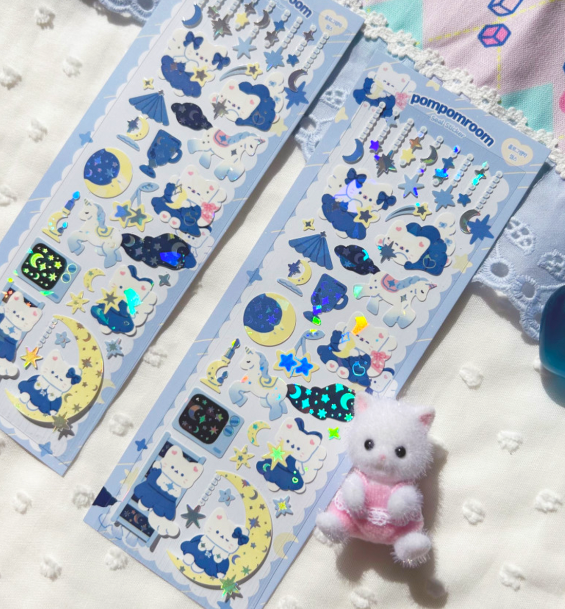 Starry Night Hologram Seal Sticker