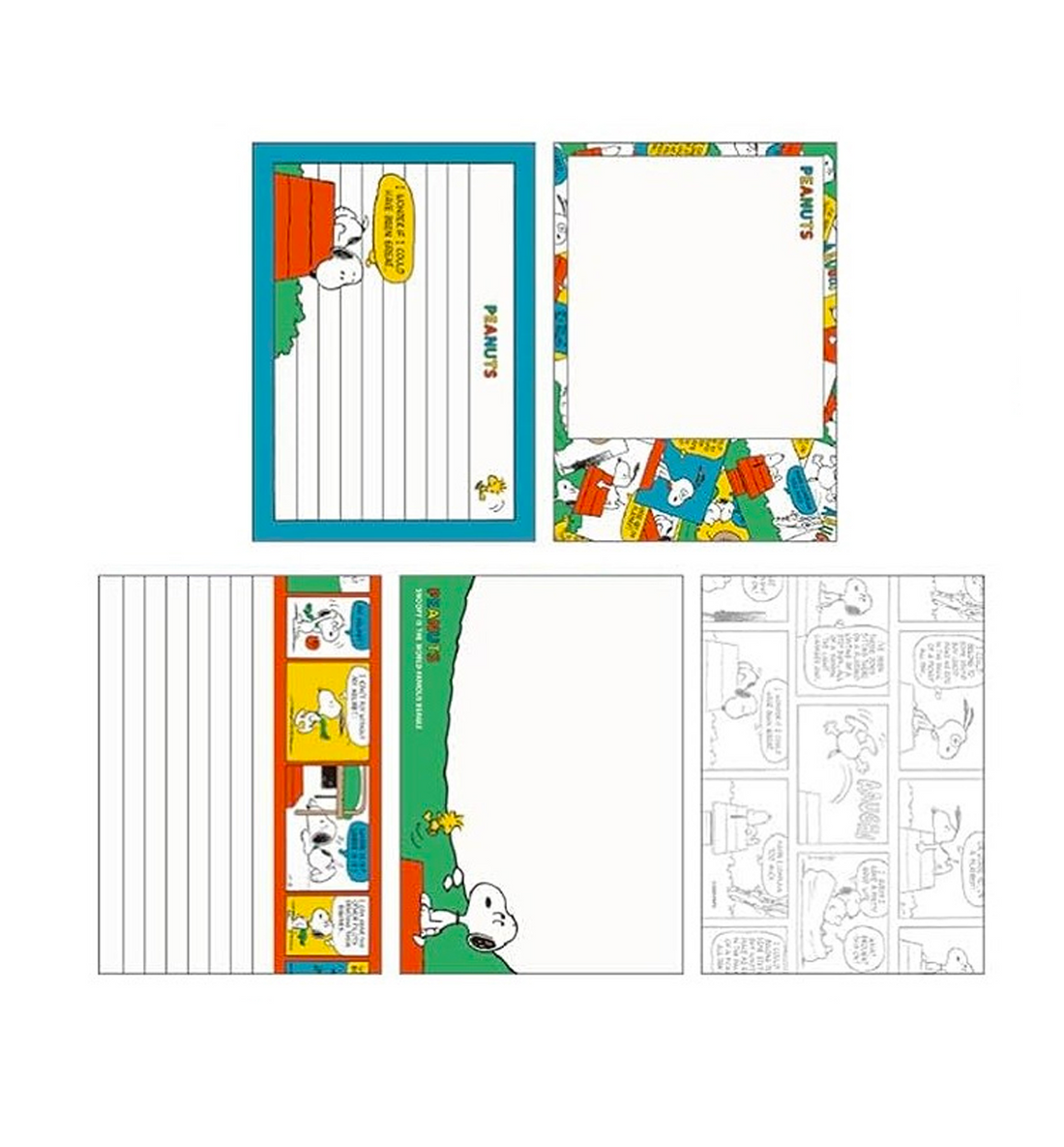 [JAPAN] A6 Peanuts Snoopy Memopad [Red Cartoon]