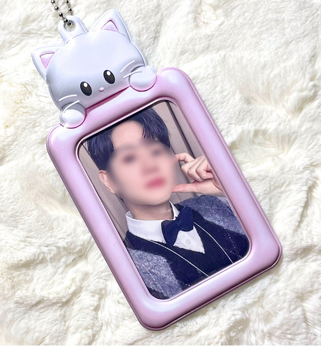 White Cat Photocard Holder