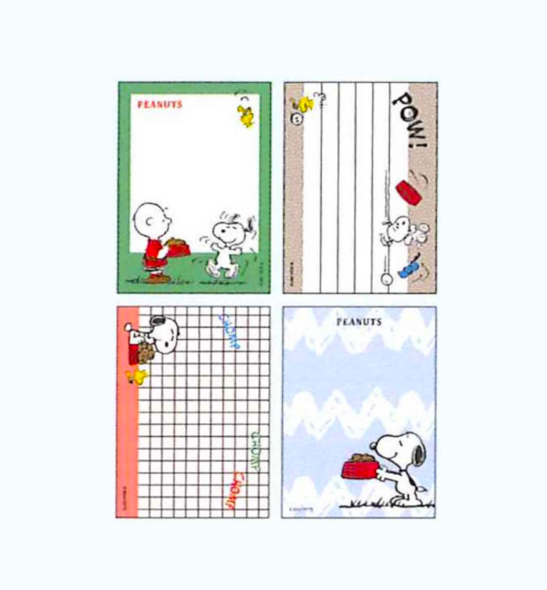 [JAPAN] Peanuts Snoopy Mini Memopad [Snoopy Food]