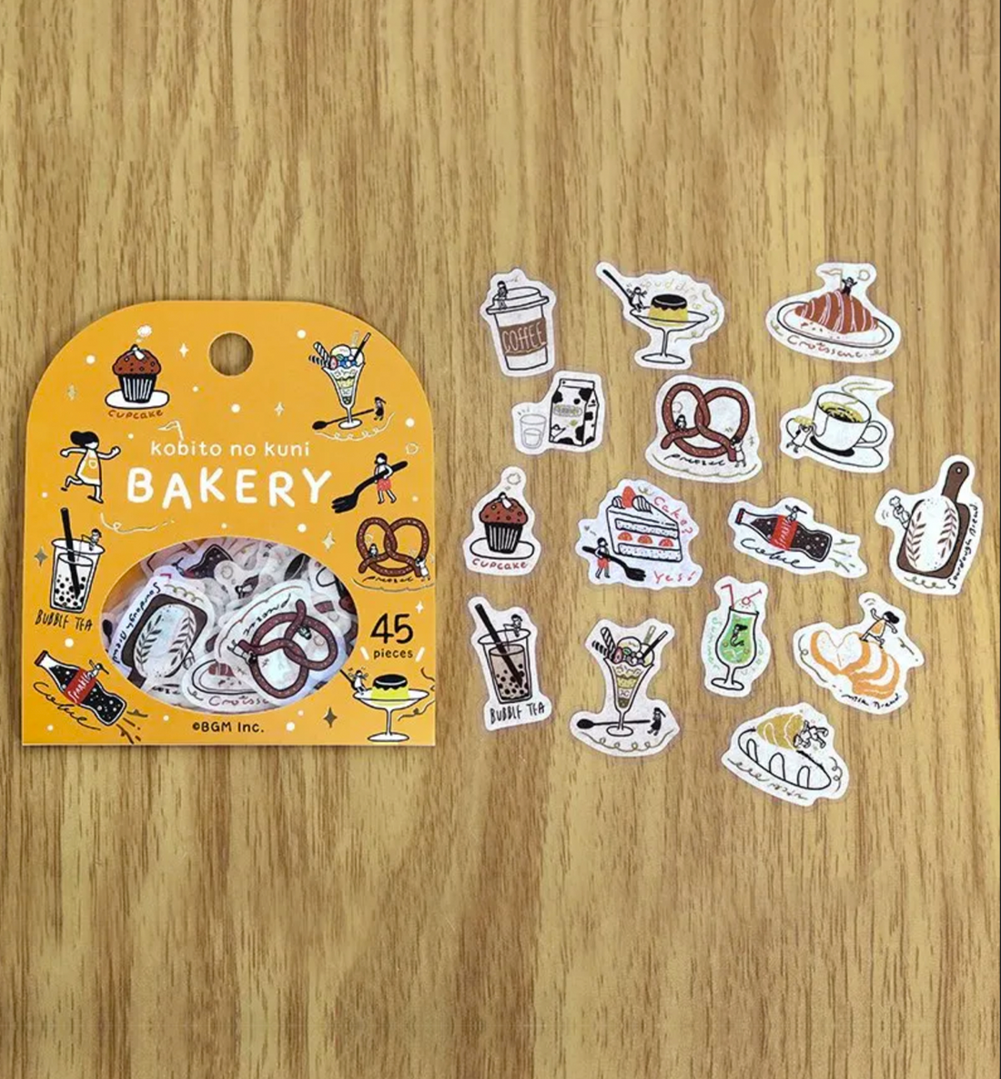 Bakery Kobito No Kuni Seal Sticker [Gold Stamping]