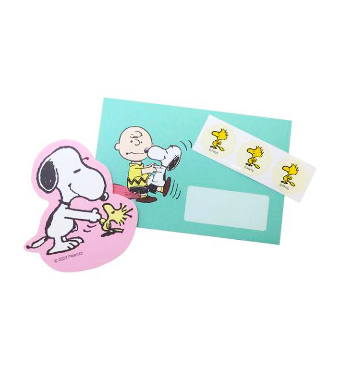 [JAPAN] Peanuts Snoopy Mini Letter Set [Green]