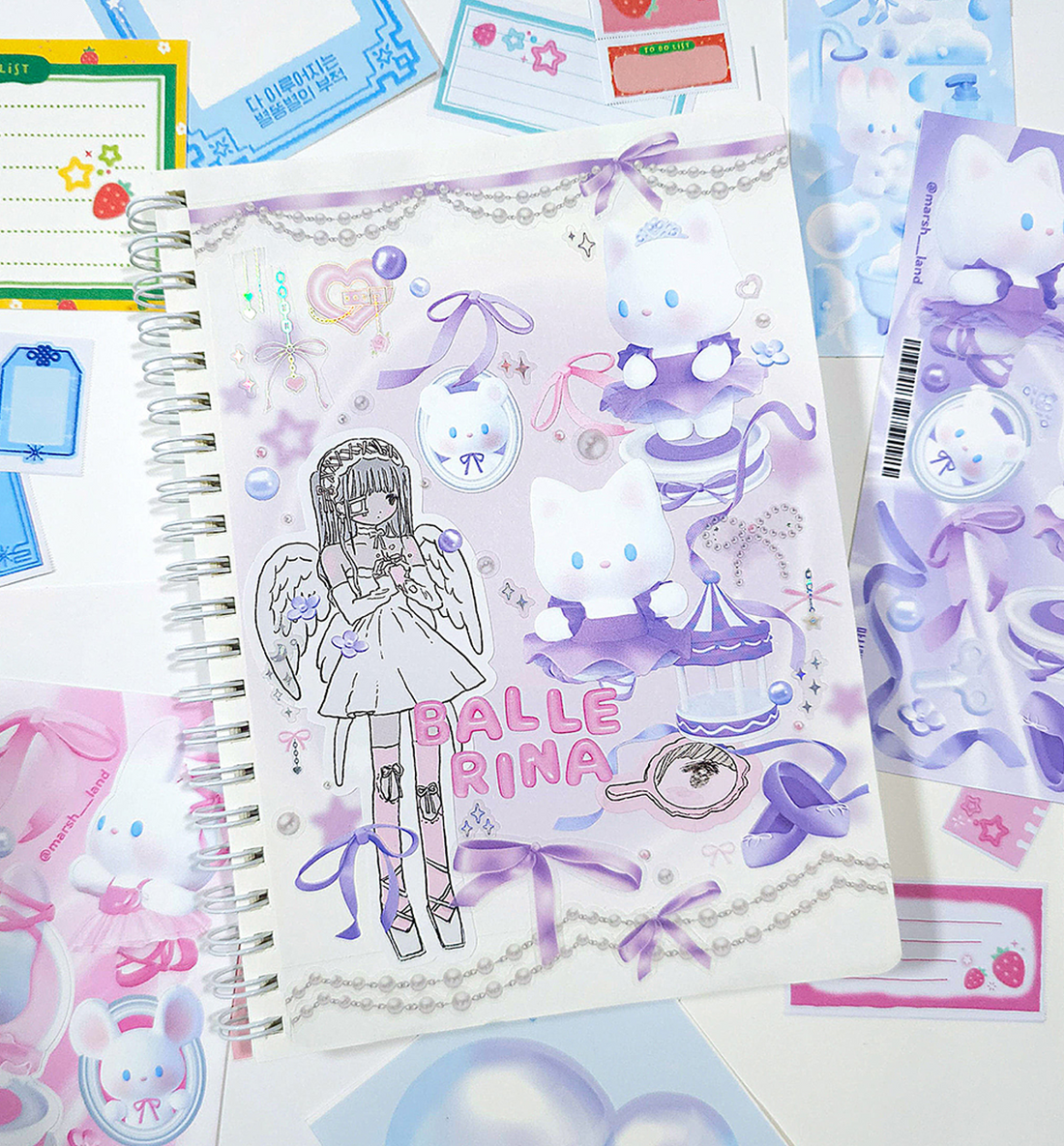 Purple Ballerina Seal Sticker