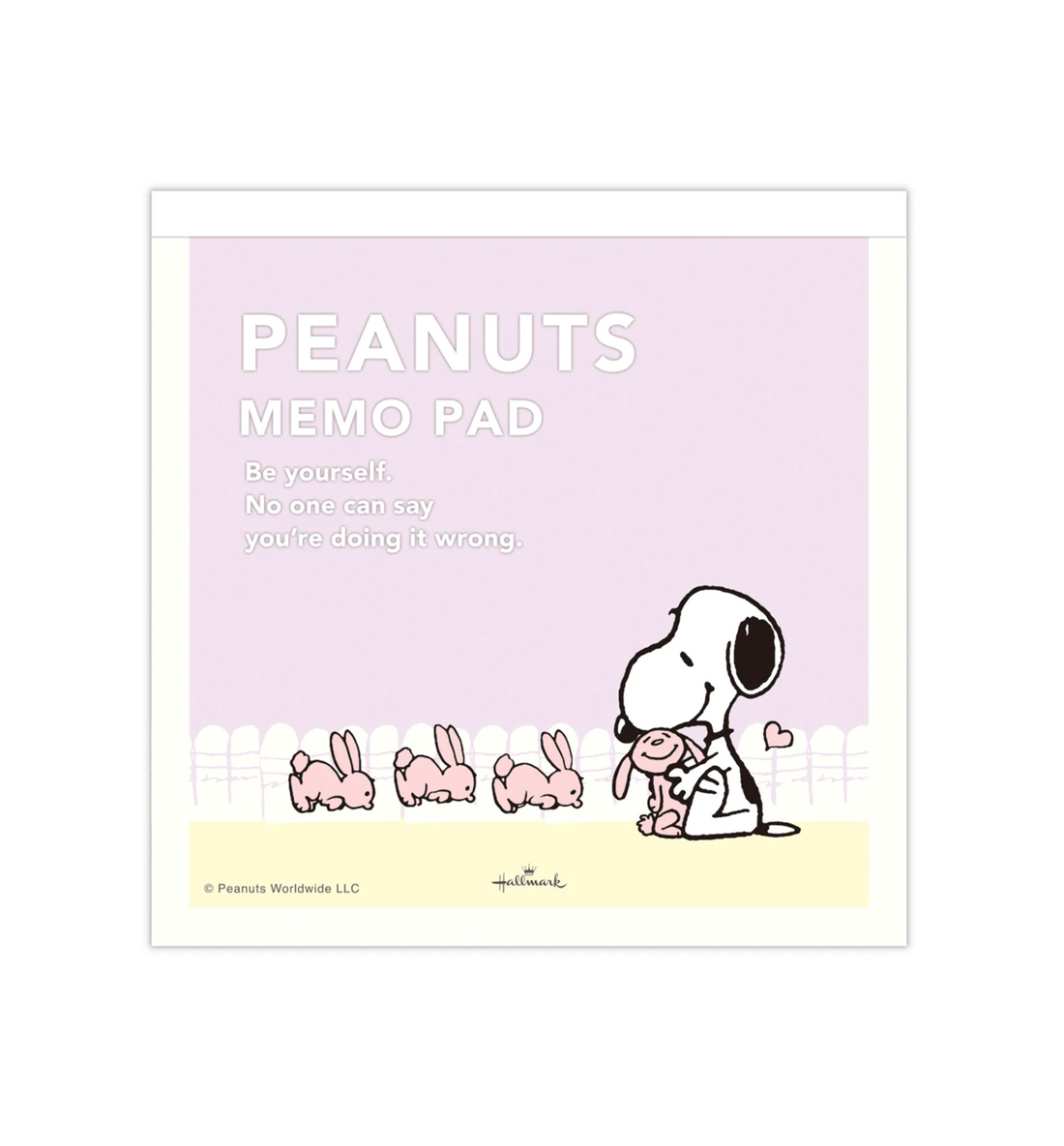 [JAPAN] Peanuts Snoopy Be Yourself Memopad [Purple]