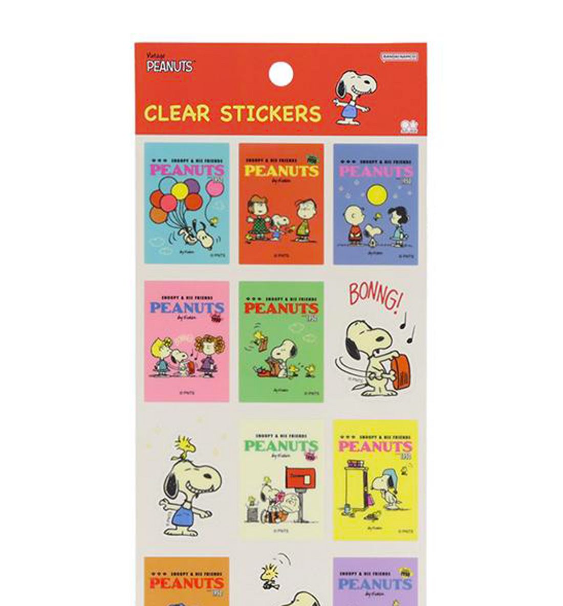 [JAPAN] Snoopy Clear Sticker [Red]