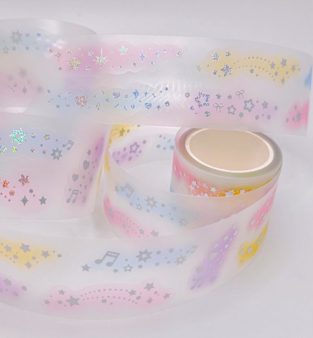 Crisp Pastel Kiss Cut Washi Tape