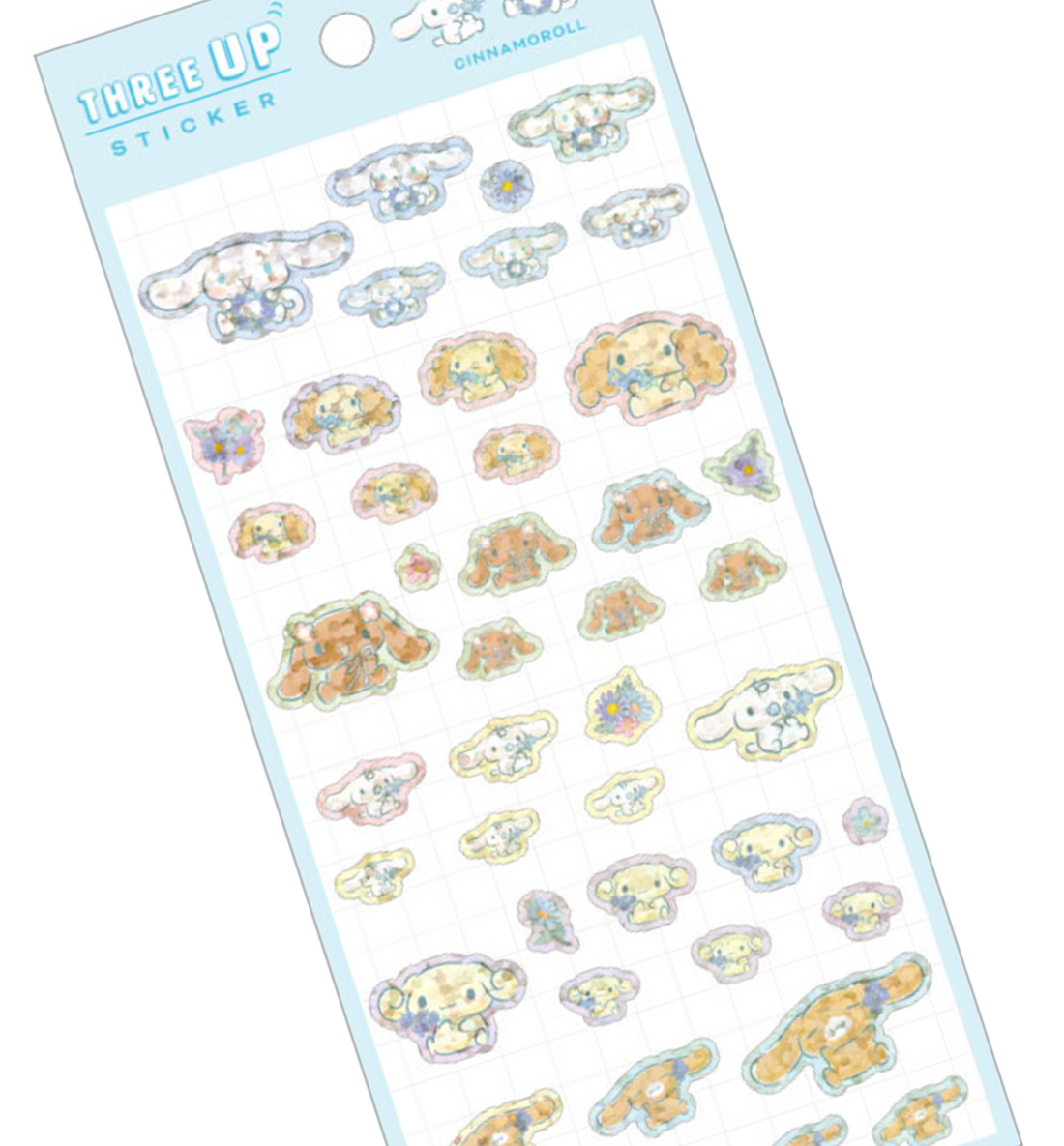 Sanrio Sparkling Hologram Sticker [Sky Blue]