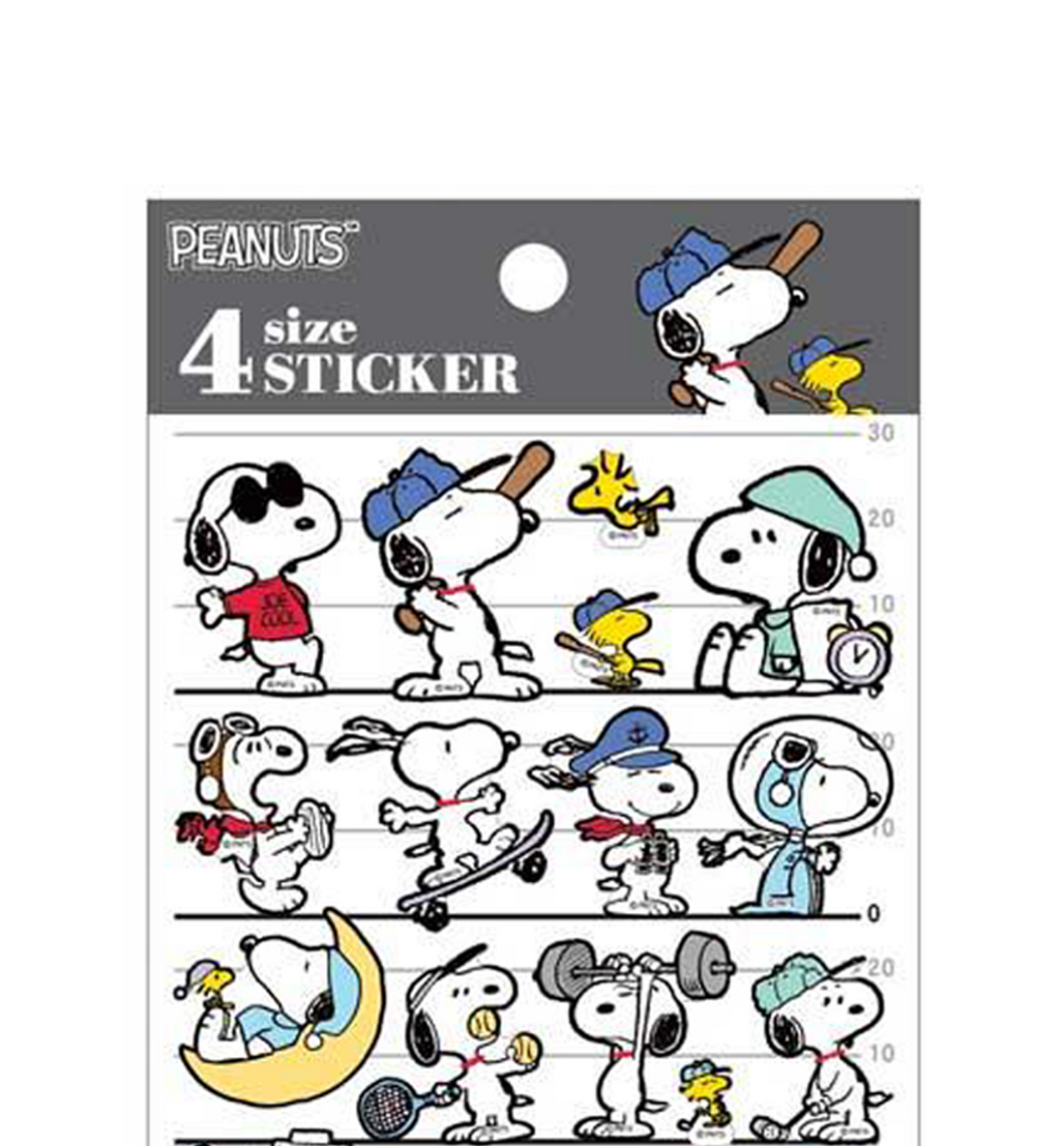 [JAPAN] Snoopy 4 Size Sticker [Cosplay B]