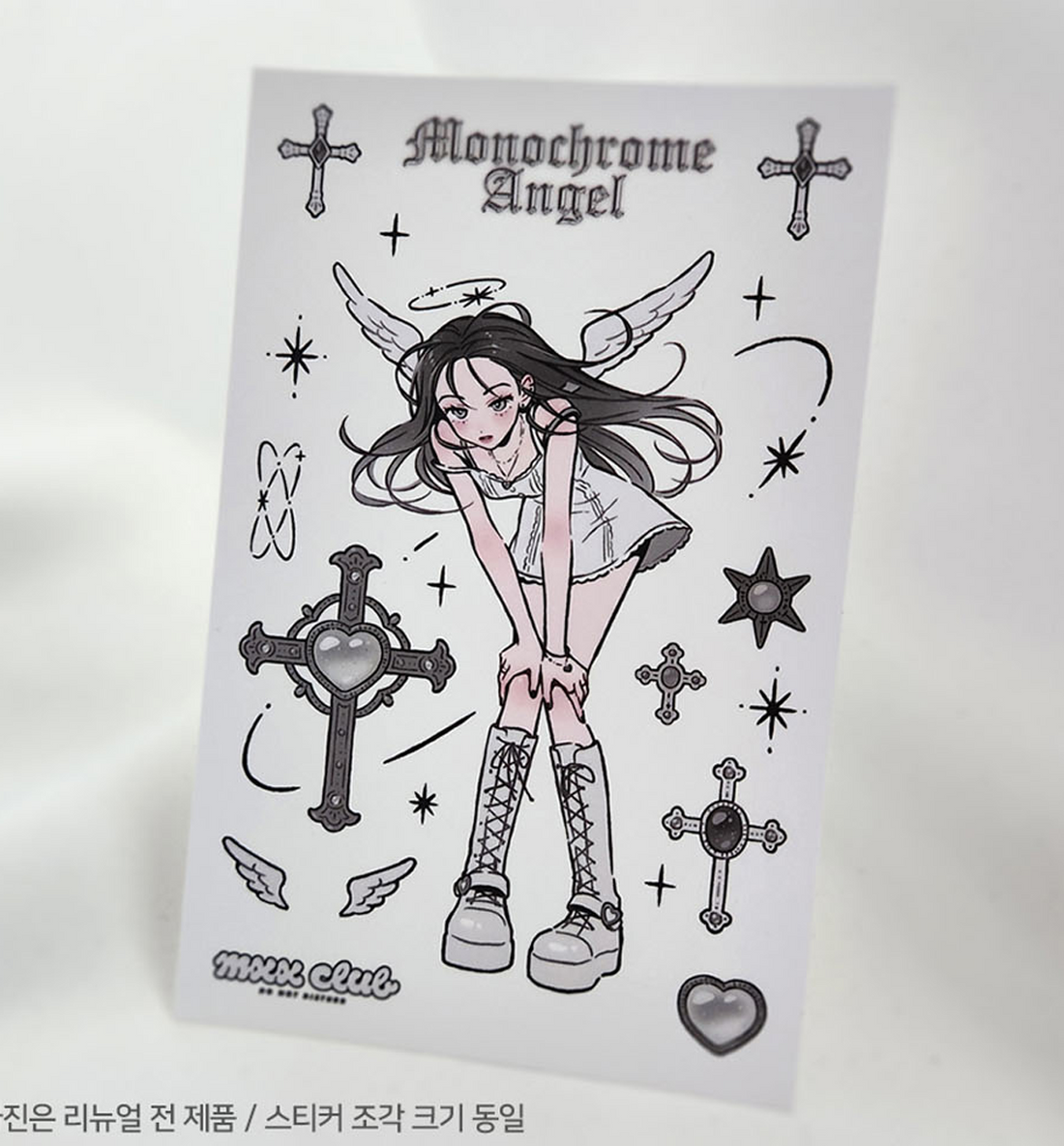 Monochrome Angel Sticker