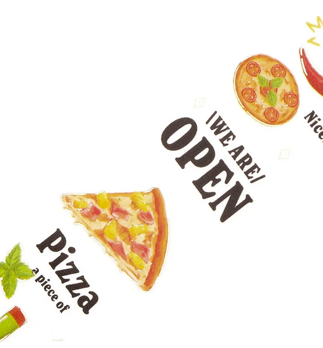 Today's Menu Washi Tape [Pizza]