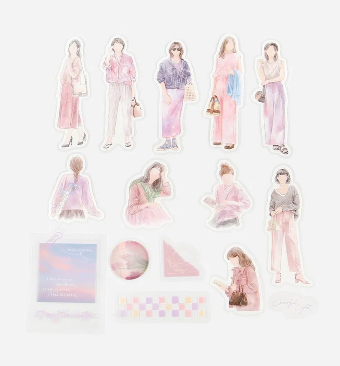 Coordinate Figures Seal Sticker [Pink]