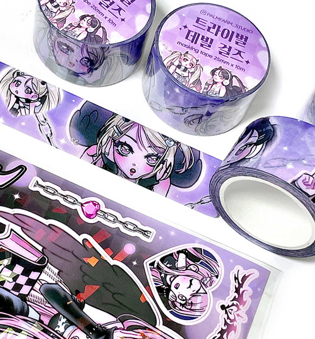 Tribal Devil Girls Washi Tape