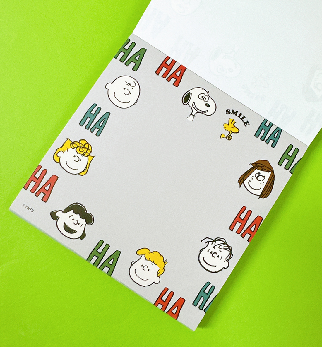 [JAPAN] Peanuts Snoopy Memopad [HA Gray]