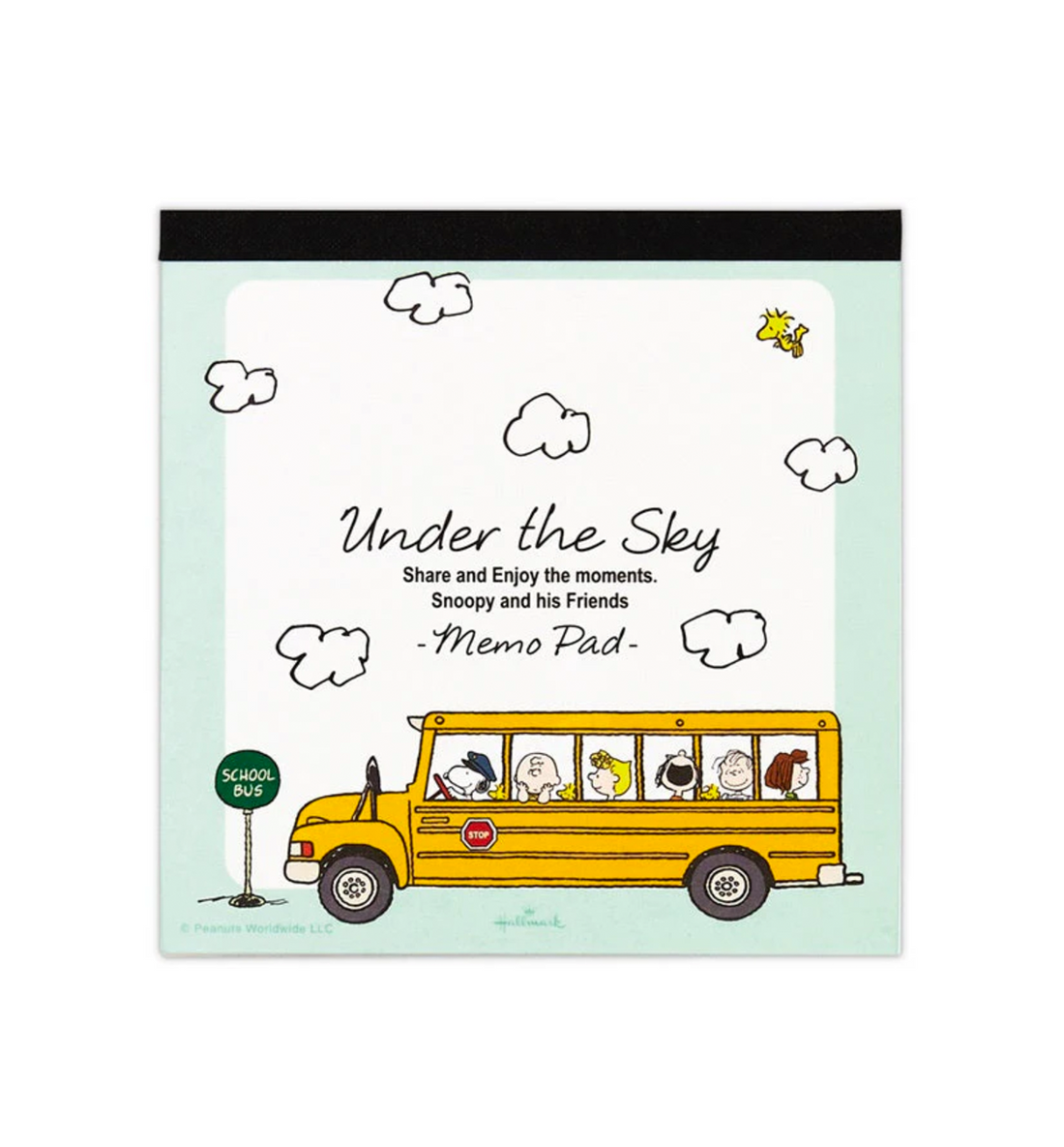 [JAPAN] Peanuts Snoopy Under The Sky Memopad [Green]