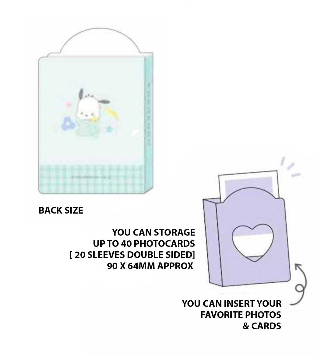 Sanrio PIC TOO Photocard Collect Book [Pochacco]