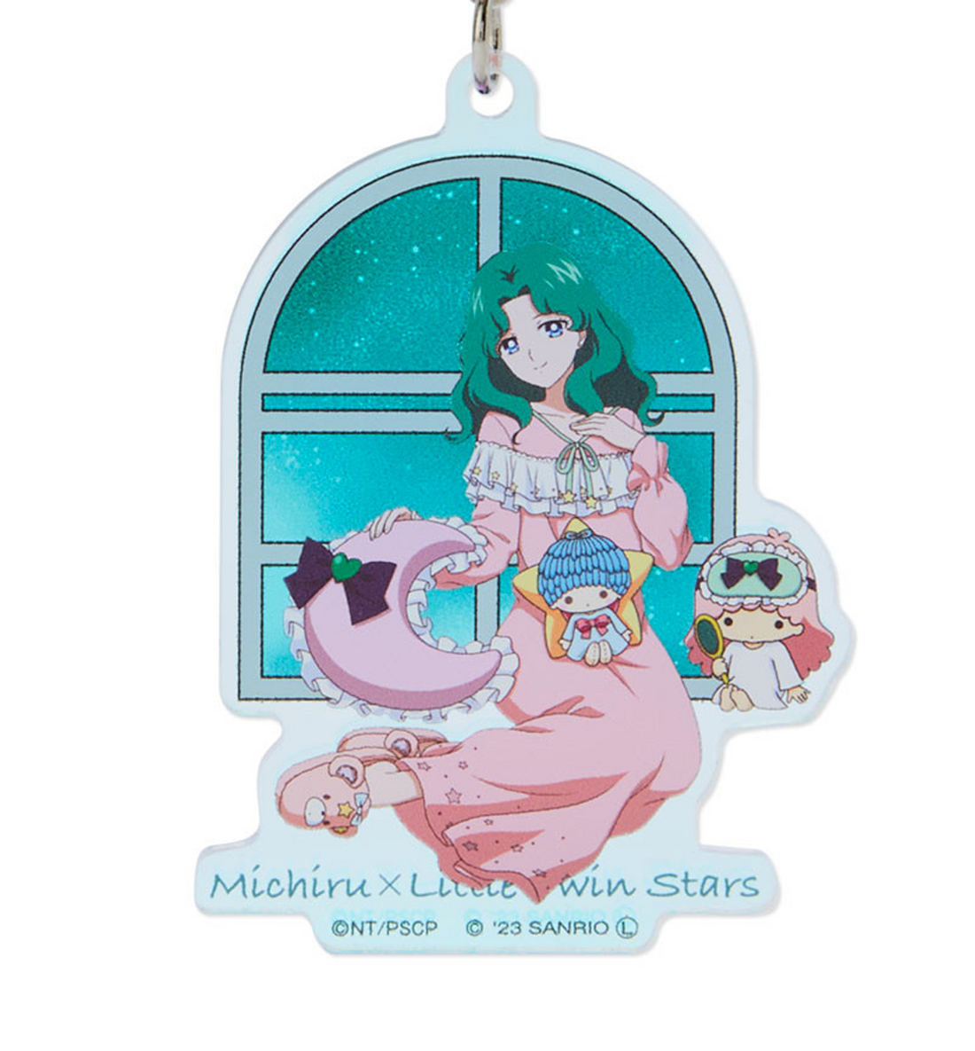 Sanrio x Pretty Guardian Sailor Moon Acrylic Keyring [Little Twin Stars & Michiru Kaiou]