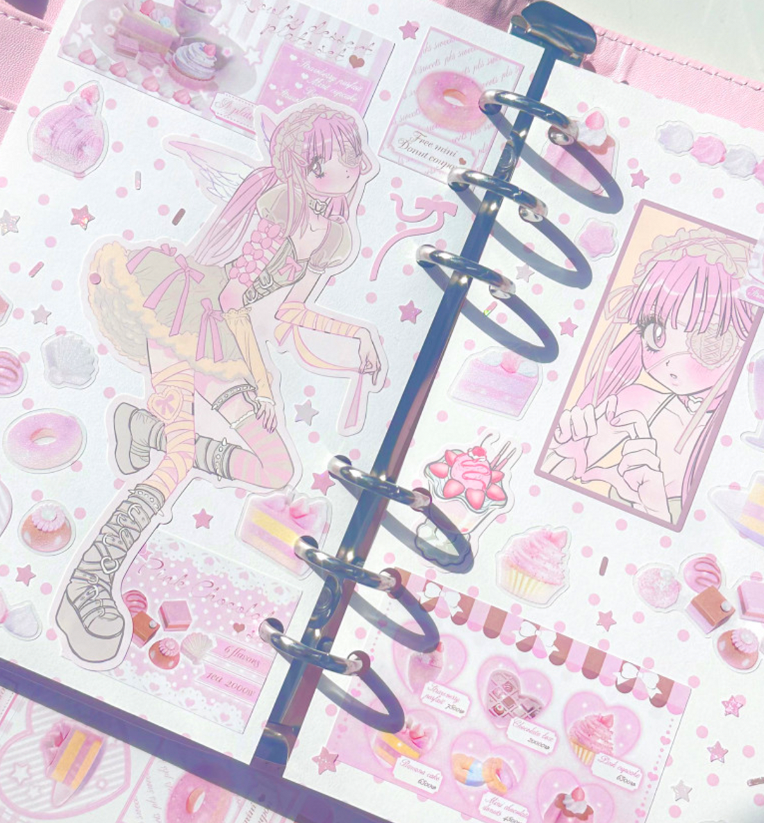 Pink Sweets Menu Sticker