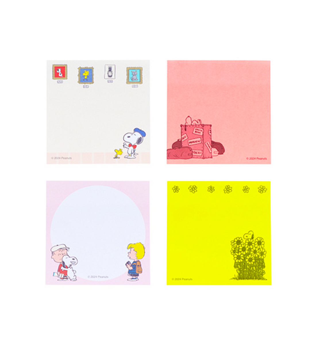 [JAPAN] Peanuts Snoopy Bon Voyage Sticky Note [Ivory]