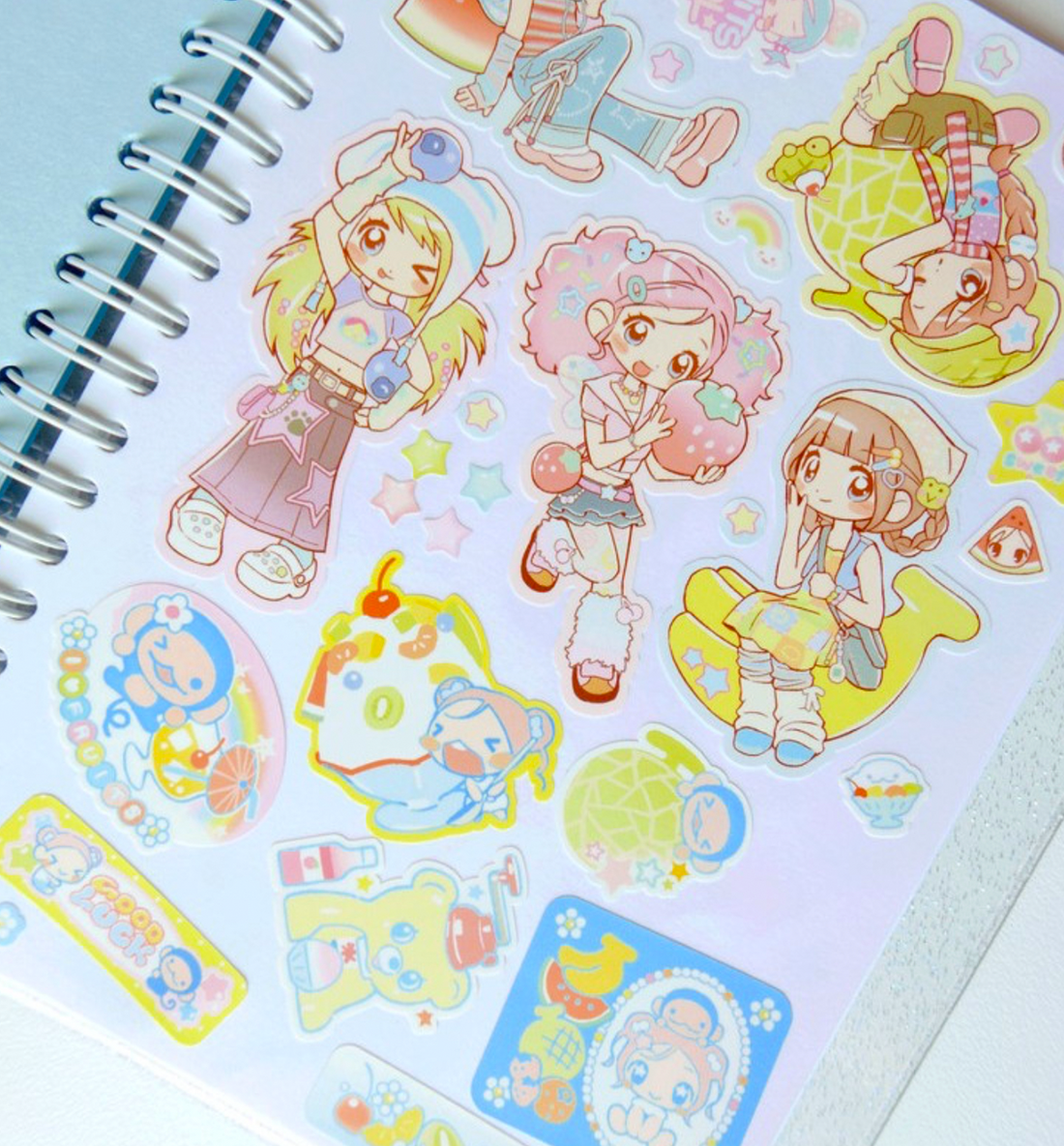 Fruit Girl Seal Sticker