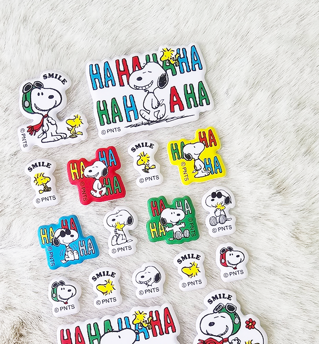 [JAPAN] Peanuts Snoopy Marshmallow Sticker [Grey]