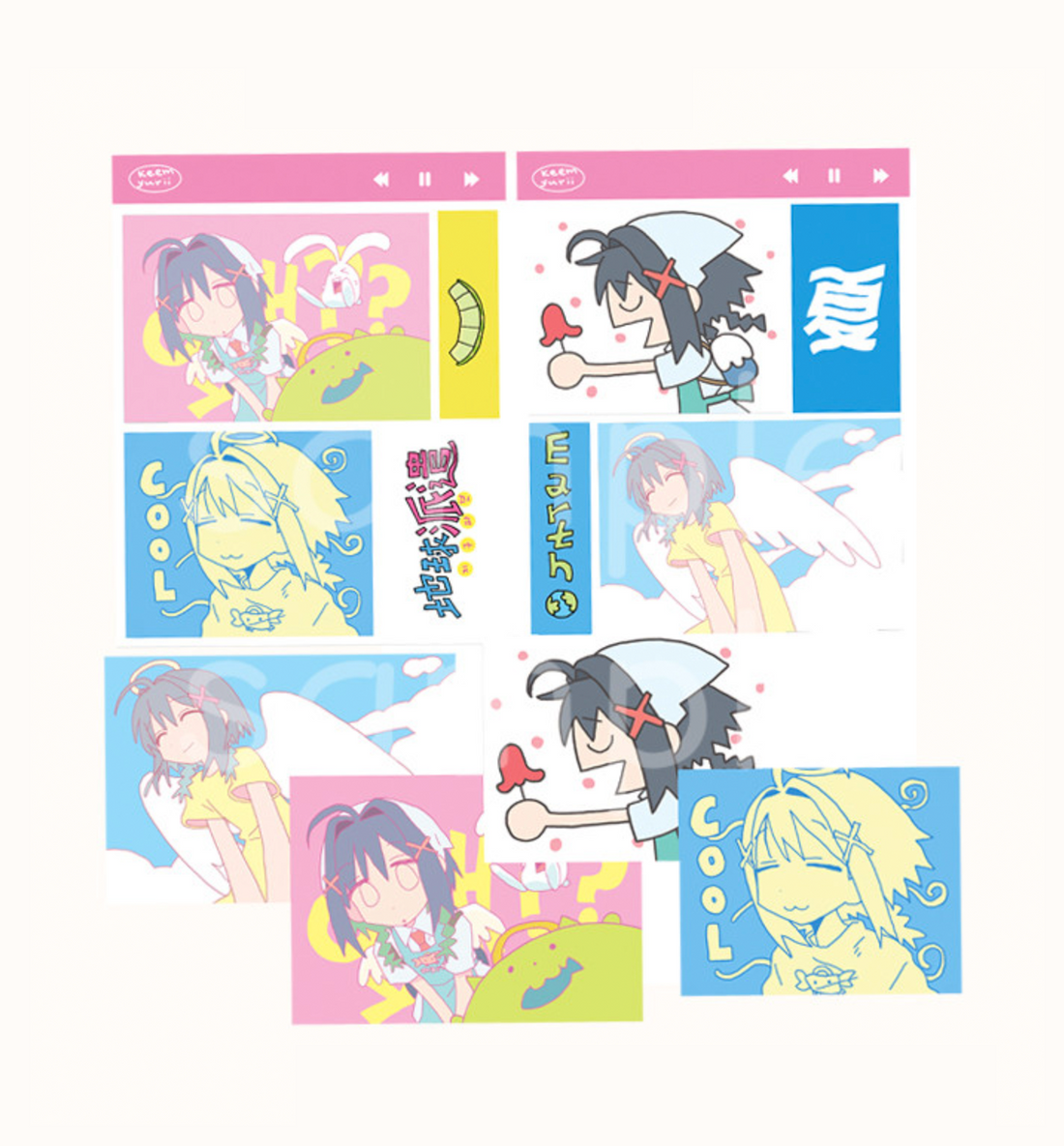 Angel's Mini Postcard Sticker [6 Pieces]