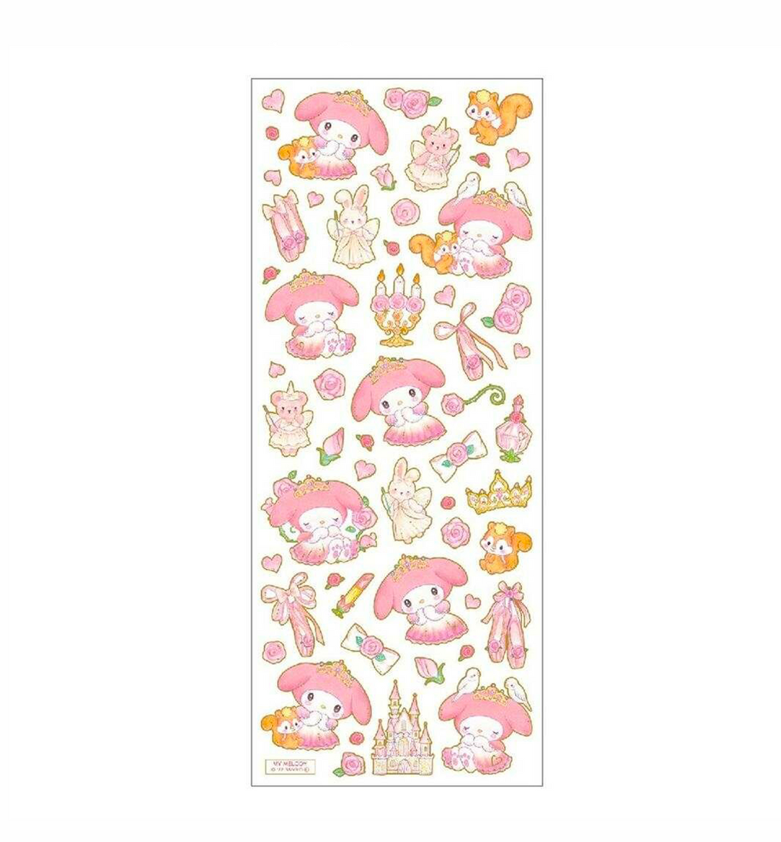 My Melody x Miki Takei Clear Seal Sticker [Foil Stamping]