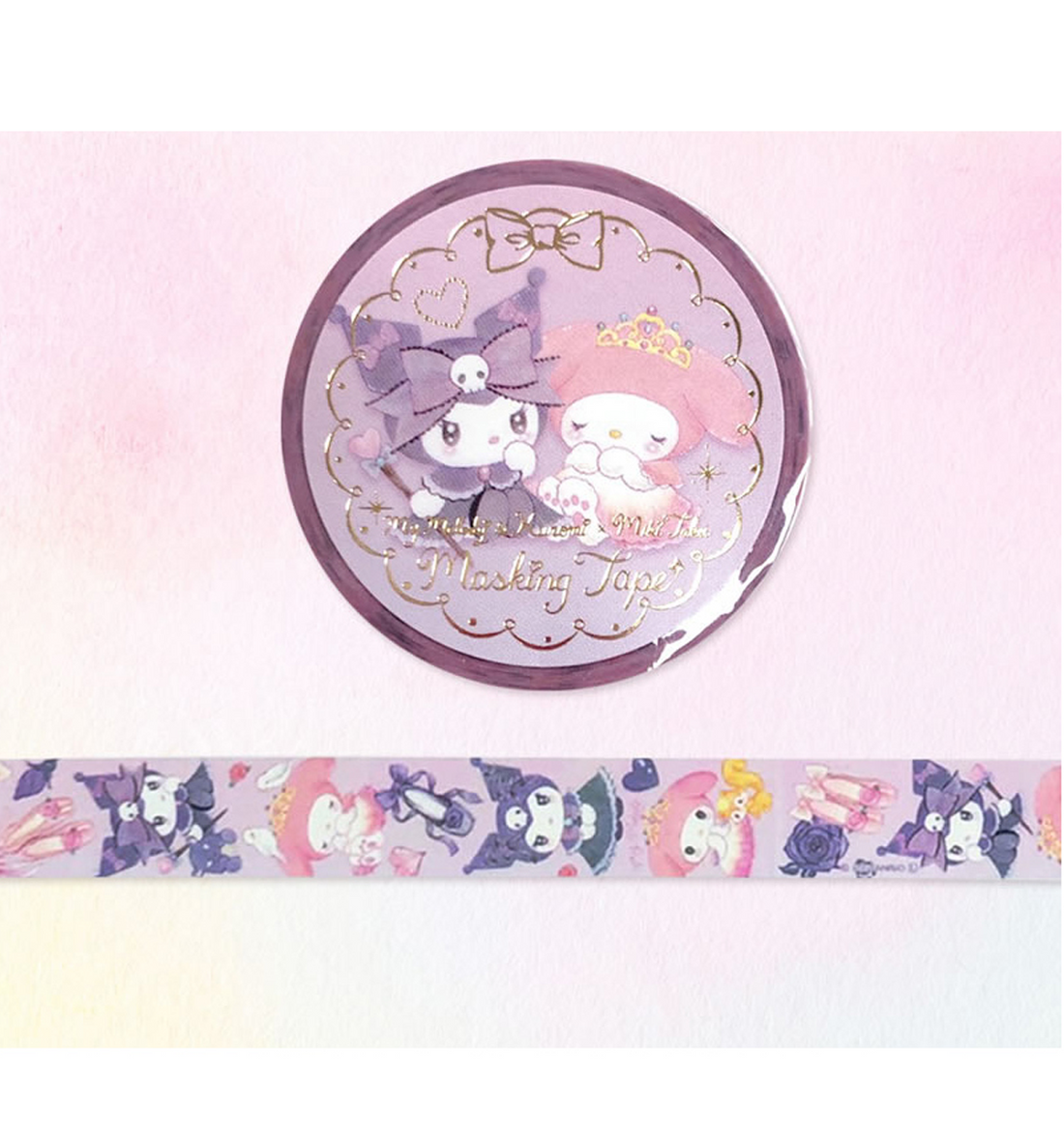 Sanrio Kuromi My Melody & Miki Takei Washi Tape