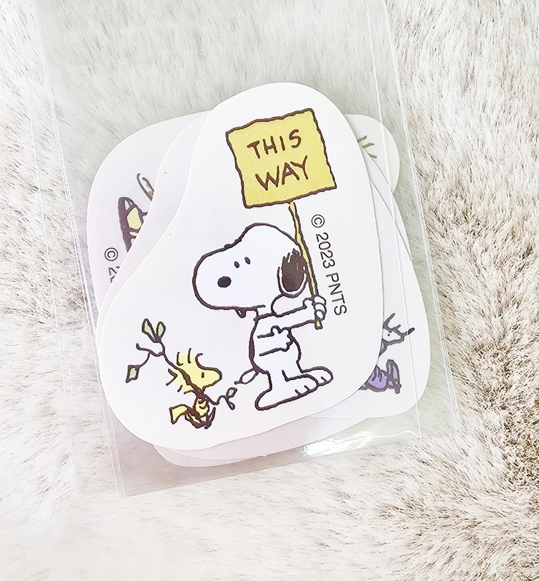 [JAPAN] Peanuts Snoopy & Friends Sticker Set [Beige]