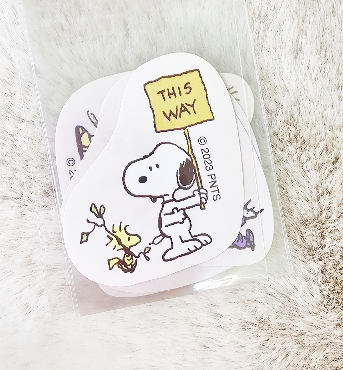 Peanuts Snoopy & Friends Sticker Set [Beige]