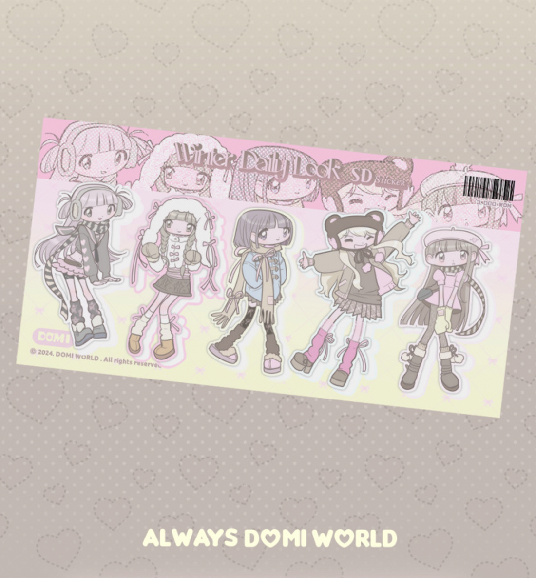 Domi World Winter Daily SD Sticker