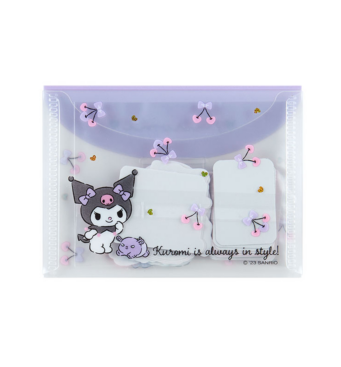 Sanrio 40 Sticker + 1 Case Set [Kuromi]