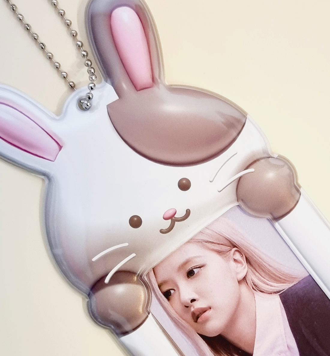 Gray & White Rabbit Photocard Holder